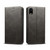 iPhone XR Suteni Calf Texture Horizontal Flip Leather Case with Holder & Card Slots & Wallet - Black