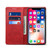 iPhone XR Suteni Calf Texture Horizontal Flip Leather Case with Holder & Card Slots & Wallet - Red
