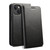 iPhone 15 Suteni Calf Texture Horizontal Flip Leather Phone Case - Black