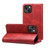 iPhone 15 Plus Suteni Calf Texture Horizontal Flip Leather Phone Case - Red iPhone 15 Plus Suteni Calf Texture Horizontal Flip Leather Phone Case - Red