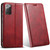 Samsung Galaxy Note20 Suteni J02 Oil Wax Wallet Leather Phone Case - Red