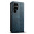 Samsung Galaxy S23 Ultra 5G Suteni J02 Oil Wax Wallet Leather Phone Case - Blue