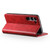 Samsung Galaxy S24 5G Suteni Calf Texture Horizontal Flip Leather Phone Case - Red