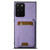 Samsung Galaxy Note20 Ultra Suteni H02 Litchi Leather Card Wallet Stand Back Phone Case - Purple Samsung Galaxy Note20 Ultra Suteni H02 Litchi Leather Card Wallet Stand Back Phone Case - Purple