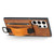 Samsung Galaxy S22 Ultra 5G Suteni H13 Card Wallet Wrist Strap Holder PU Phone Case - Blue