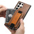 Samsung Galaxy S22 Ultra 5G Suteni H13 Card Wallet Wrist Strap Holder PU Phone Case - Blue