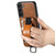 Samsung Galaxy S22+ 5G Suteni H13 Card Wallet Wrist Strap Holder PU Phone Case - Brown