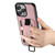 iPhone 13 Pro Max Suteni H13 Litchi Leather Wrist Strap Wallet Back Phone Case - Pink