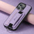 iPhone 14 Pro Suteni H13 Litchi Leather Wrist Strap Wallet Back Phone Case - Purple