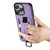 iPhone 14 Pro Suteni H13 Litchi Leather Wrist Strap Wallet Back Phone Case - Purple