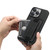 iPhone 15 Plus Suteni H13 Litchi Leather Wrist Strap Wallet Back Phone Case - Black