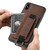 iPhone X / XS Suteni H13 Litchi Leather Wrist Strap Wallet Back Phone Case - Brown