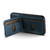 iPhone XR Suteni H02 Leather Wallet Stand Back Phone Case - Blue