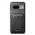 Google Pixel 6 Suteni H02 Leather Wallet Stand Back Phone Case - Black