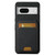 Google Pixel 7 Suteni H02 Litchi Leather Card Wallet Stand Back Phone Case - Black