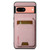 Google Pixel 7a Suteni H02 Litchi Leather Card Wallet Stand Back Phone Case - Pink
