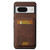 Google Pixel 8 Suteni H02 Litchi Leather Card Wallet Stand Back Phone Case - Brown