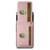 Google Pixel 8a Suteni H02 Litchi Leather Card Wallet Stand Back Phone Case - Pink