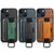 iPhone 15 Suteni H13 Card Wallet Wrist Strap Holder PU Phone Case - Brown