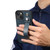iPhone 15 Plus SUTENI H12 Wrist Strap Leather Back Phone Case with Card Slot - Blue