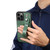 iPhone 15 Pro Max SUTENI H12 Wrist Strap Leather Back Phone Case with Card Slot - Green