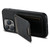 iPhone 15 Pro Max Suteni H02 Litchi Leather Card Wallet Stand Back Phone Case - Black