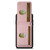 iPhone XR Suteni H02 Litchi Leather Card Wallet Stand Back Phone Case - Pink
