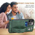 iPhone 12 Pro Suteni 215 Wrist Strap PU Phone Case - Green