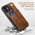 iPhone 12 Suteni 215 Wrist Strap PU Phone Case - Brown