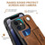 iPhone 12 Suteni 215 Wrist Strap PU Phone Case - Brown