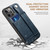 iPhone 12 Pro Max Suteni 215 Wrist Strap PU Phone Case - Blue