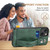 iPhone 13 Suteni 215 Wrist Strap PU Phone Case - Green