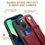 iPhone 13 Suteni 215 Wrist Strap PU Phone Case - Red