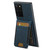 Samsuny Galaxy Note20 Ultra 5G Suteni H03 Litchi Leather Card Bag Stand Back Phone Case - Blue