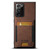 Samsuny Galaxy Note20 Ultra 5G Suteni H03 Litchi Leather Card Bag Stand Back Phone Case - Brown