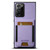 Samsuny Galaxy Note20 Ultra 5G Suteni H03 Litchi Leather Card Bag Stand Back Phone Case - Purple