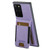 Samsuny Galaxy Note20 Ultra 5G Suteni H03 Litchi Leather Card Bag Stand Back Phone Case - Purple