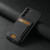 Samsuny Galaxy S22+ 5G Suteni H03 Litchi Leather Card Bag Stand Back Phone Case - Black
