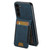 Samsuny Galaxy S22+ 5G Suteni H03 Litchi Leather Card Bag Stand Back Phone Case - Blue
