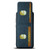 Samsuny Galaxy S22+ 5G Suteni H03 Litchi Leather Card Bag Stand Back Phone Case - Blue