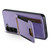Samsuny Galaxy S23+ 5G Suteni H03 Litchi Leather Card Bag Stand Back Phone Case - Purple