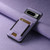 Google Pixel 6 Suteni H03 Litchi Leather Card Bag Stand Back Phone Case - Purple