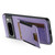 Google Pixel 6 Suteni H03 Litchi Leather Card Bag Stand Back Phone Case - Purple