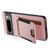 Google Pixel 7 Pro Suteni H03 Litchi Leather Card HEACH bag Stand Back Phone Case - Pink