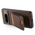 Google Pixel 7 Suteni H03 Litchi Leather Card Bag Stand Back Phone Case - Brown