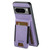 Google Pixel 8 Suteni H03 Litchi Leather Card Bag Stand Back Phone Case - Purple