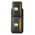 iPhone 11 Pro Max Suteni H03 Oil Wax Leather Wallet Stand Back Phone Case - Black