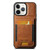 iPhone 11 Pro Max Suteni H03 Oil Wax Leather Wallet Stand Back Phone Case - Brown iPhone 11 Pro Max Suteni H03 Oil Wax Leather Wallet Stand Back Phone Case - Brown