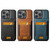 iPhone 12 Pro Max Suteni H03 Oil Wax Leather Wallet Stand Back Phone Case - Black