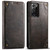 Samsung Galaxy Note20 Suteni Baroque Calf Texture Buckle Wallet Leather Phone Case - Black